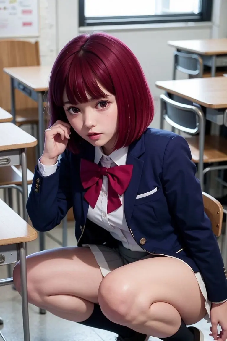 With the power of AI, this is Kana Arima in real life