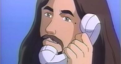 It's Not Jesus in the Famous Moshi Moshi Meme